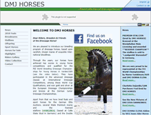 Tablet Screenshot of dmjhorses.com